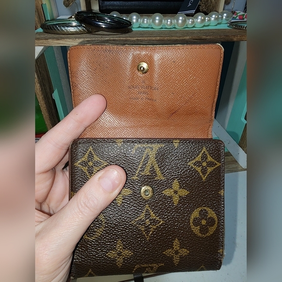 Guc Louis vuitton elise wallet used with flaws vintage monogram see pics - Picture 8 of 12